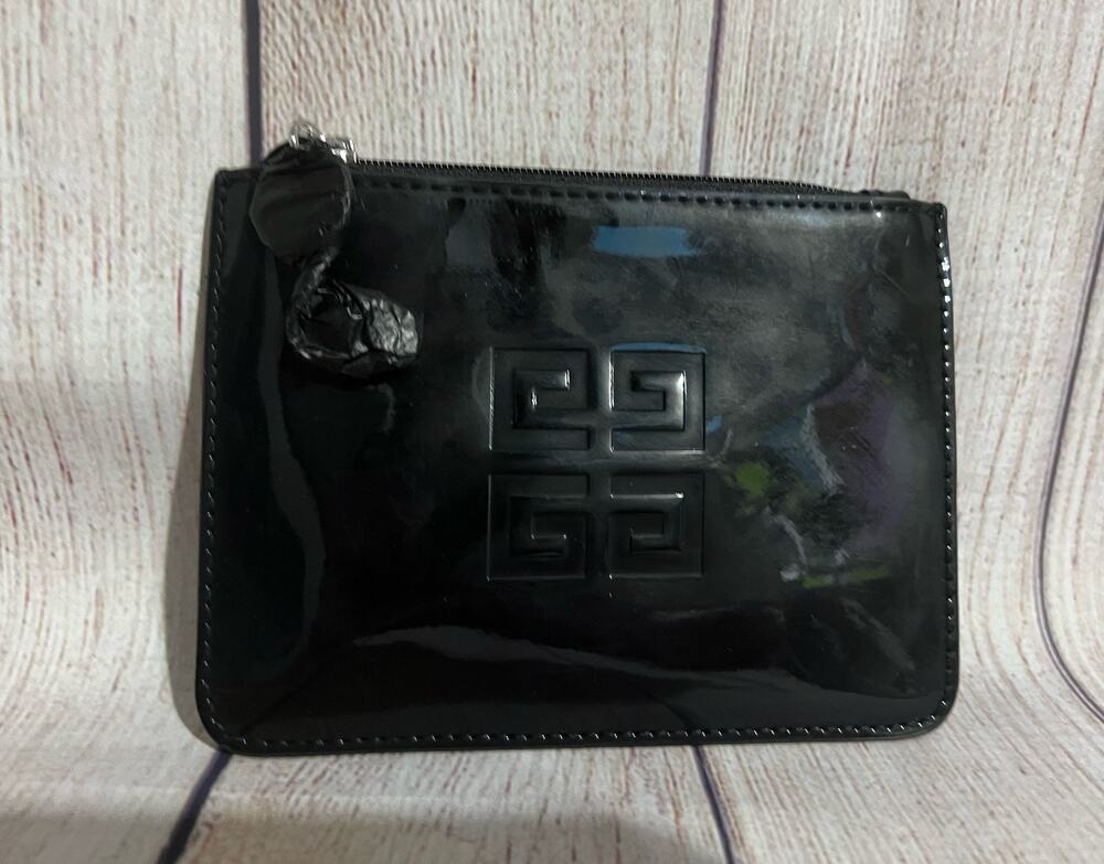 Givenchy Parfums Toiletry Logo Cosmetic Pouch Travel Pouch Clutch Black